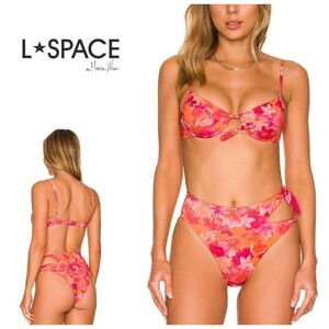 New. L*SPACE floral Rose top/Jack bottom. Small. Retails $213